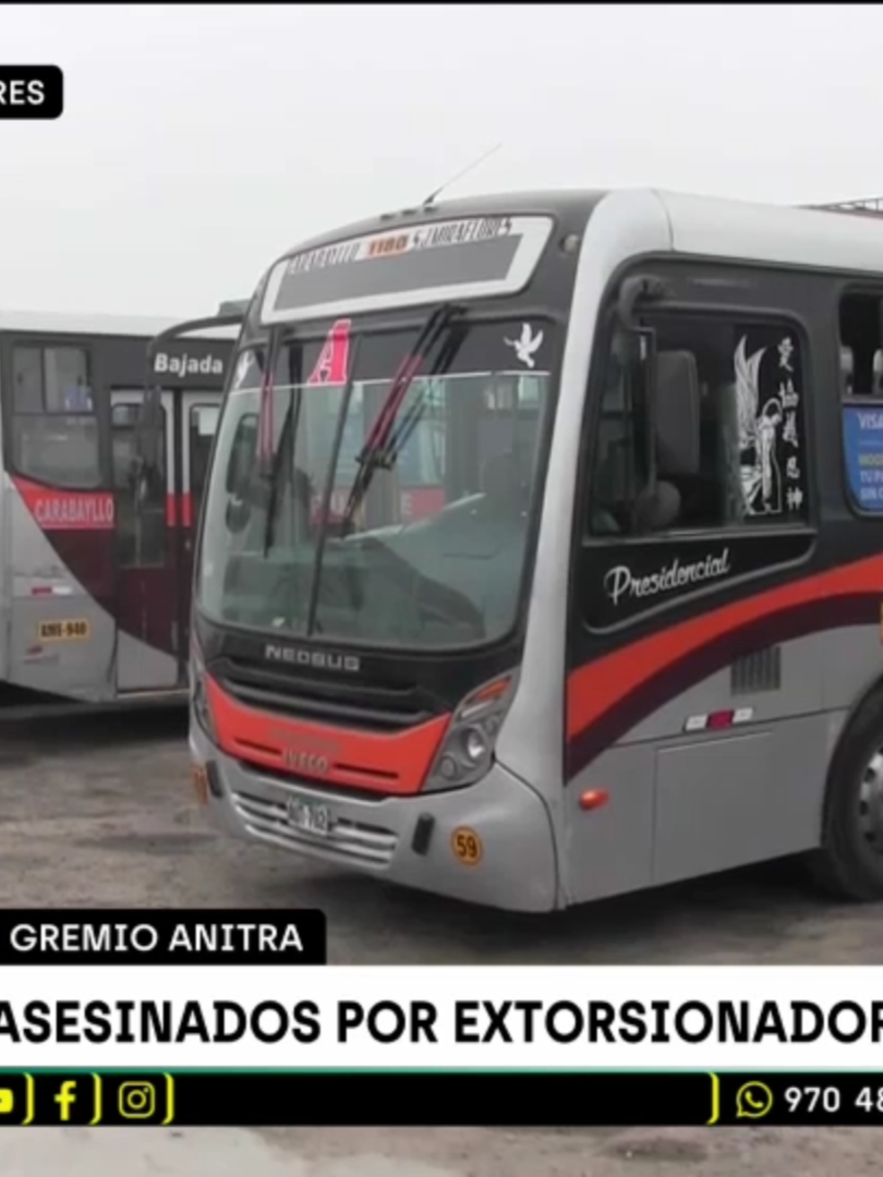 🔴 41 choferes asesinados por extorsionadores. Más información en latinanoticias.pe