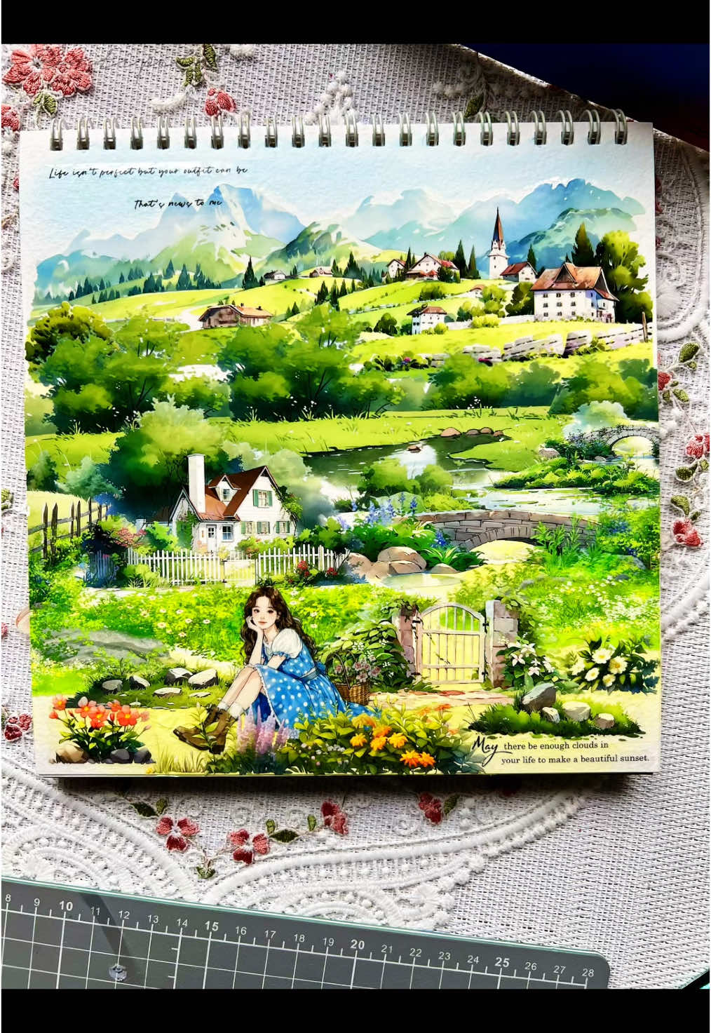 Scenery theme💚💚💚 Supplies from @Viktashop  Link🔗 https://viktashop.com/?ref=NATALIA🔗  Products names: •Ancient Road Building PET Tape •Small grass ground scenery ancient style PET tape  •Ink Pad Set – Thick Sponge for DIY Stamping  •Ancient style grass tree PET tape  •English Rhyme Transparent PET Stickers •PET Character Stickers – Cartoon Girl Landscape •Landscape Mori House Trees PET Tape Discount code “Natalia” for 8%🎁 Also link to the store in my bio. #asmrtiktoks #relaxingvideos #asmr #natipchela #scrapbooking #scrapbookwithme #journalwithme #asmrvideos 