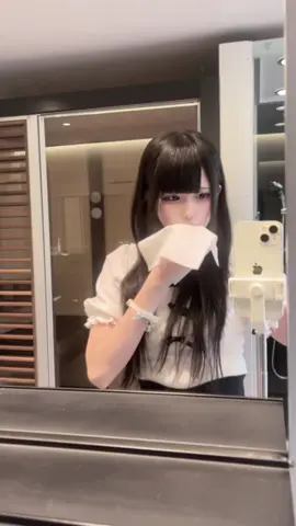 前髪切ってる動画撮ってって言われて撮ったけどあまりにもASMRだった件について#fypシ #07 #地雷 #前髪切り方 