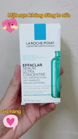 ✨ [SERUM HOT HIT CHO DA MỤN] ✨ La Roche-Posay Effaclar Ultra Concentrated Serum 💧 🌿 Công thức với Salicylic Acid + Glycolic Acid + Niacinamide ✔️ Giúp da thông thoáng, hỗ trợ giảm mụn ✔️ Làm dịu, hỗ trợ làm mờ thâm ✔️ Da sáng và mịn màng hơn sau thời gian sử dụng #LaRochePosay #SerumChoDaMun #SkincareAnToan#hoadinh390 