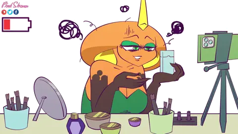 Brall was tired from hard working of her cosmetic selling 🐍🐍🐍 #pinkshonen #brall #qper