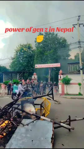 Power of gen z Nepal ✊#lovenepal #unfreezemyacount #nepalgunjmoharram2025 #nepalgunjmuser #genz 
