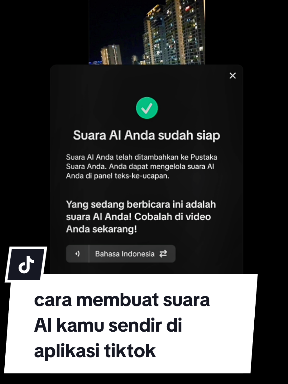 cara membuat suara AI kita sendiri di aplikasi tiktok #tutorial #editvidio 