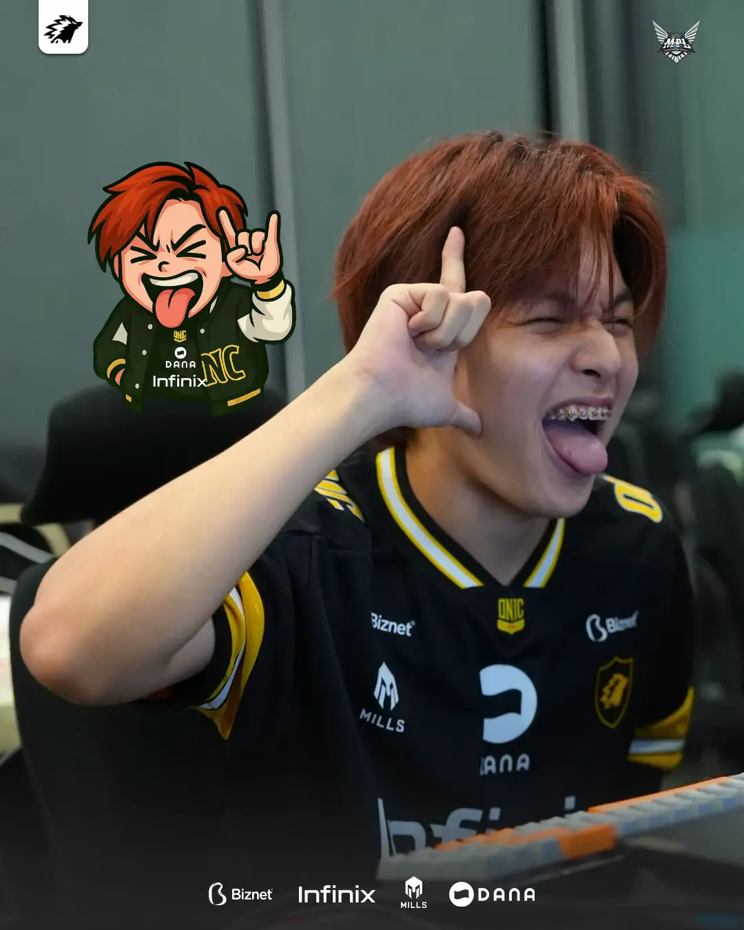 Yang mau stickernya, tuh ada di WA Channel ONIC Esports🤭  #GOONIC #ONICID #MPLS16 #MPL 