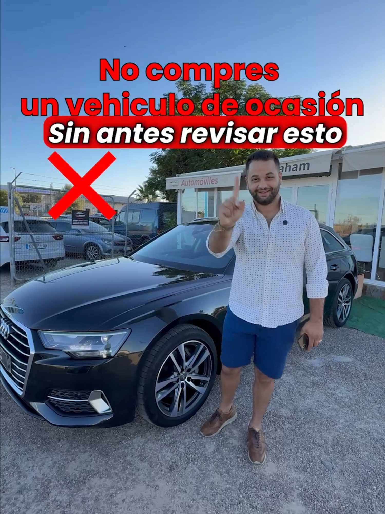 🚨 No compres un vehículo de ocasión sin antes revisar esto 🚨 Te enseño qué revisar en un coche de segunda mano en menos de 60 segundos ⏱️👇 1️⃣ Antes de subirte, revisa el historial de mantenimiento 📑 ❌ Si no te lo dan, sal corriendo. 2️⃣ Súbete al coche 🚘, arráncalo 🔑 y prueba el aire acondicionado ❄️ Ponlo al máximo y espera 2 minutos → tiene que salir aire frío. 3️⃣ No te fíes sólo del cuentakilómetros 🔢 Comprueba que los kilómetros estén certificados. 4️⃣ Que sea nacional 🇪🇸 y con un solo dueño. 5️⃣ Abre el capó 🔧 y revisa que no pierda líquidos: refrigerante, aceite o dirección. ✅ Si pasa todos estos filtros, enhorabuena, el coche está en buen estado. En Autos Abraham sólo vendemos coches que pasan estas pruebas (y muchas más) 🔍 con garantía por escrito 📑. 👉 Síguenos para más consejos sobre coches y entra en autosabraham.es 🌐 para ver todo nuestro stock. #VehículosDeOcasión #CochesBadajoz #ComprarCocheExtremadura #CochesSegundaMano #AutosAbraham #CochesConGarantía