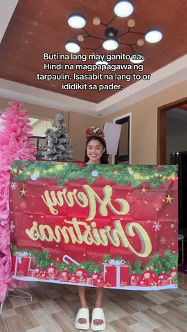 Best decision na ganito na lang ang gamitin ngayong Christmas. #christmasbanner #christmas #christmasdecorations 