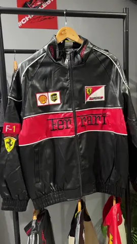 Leather Jacket🔥 #formula1 #ferrari #fyp #trend 