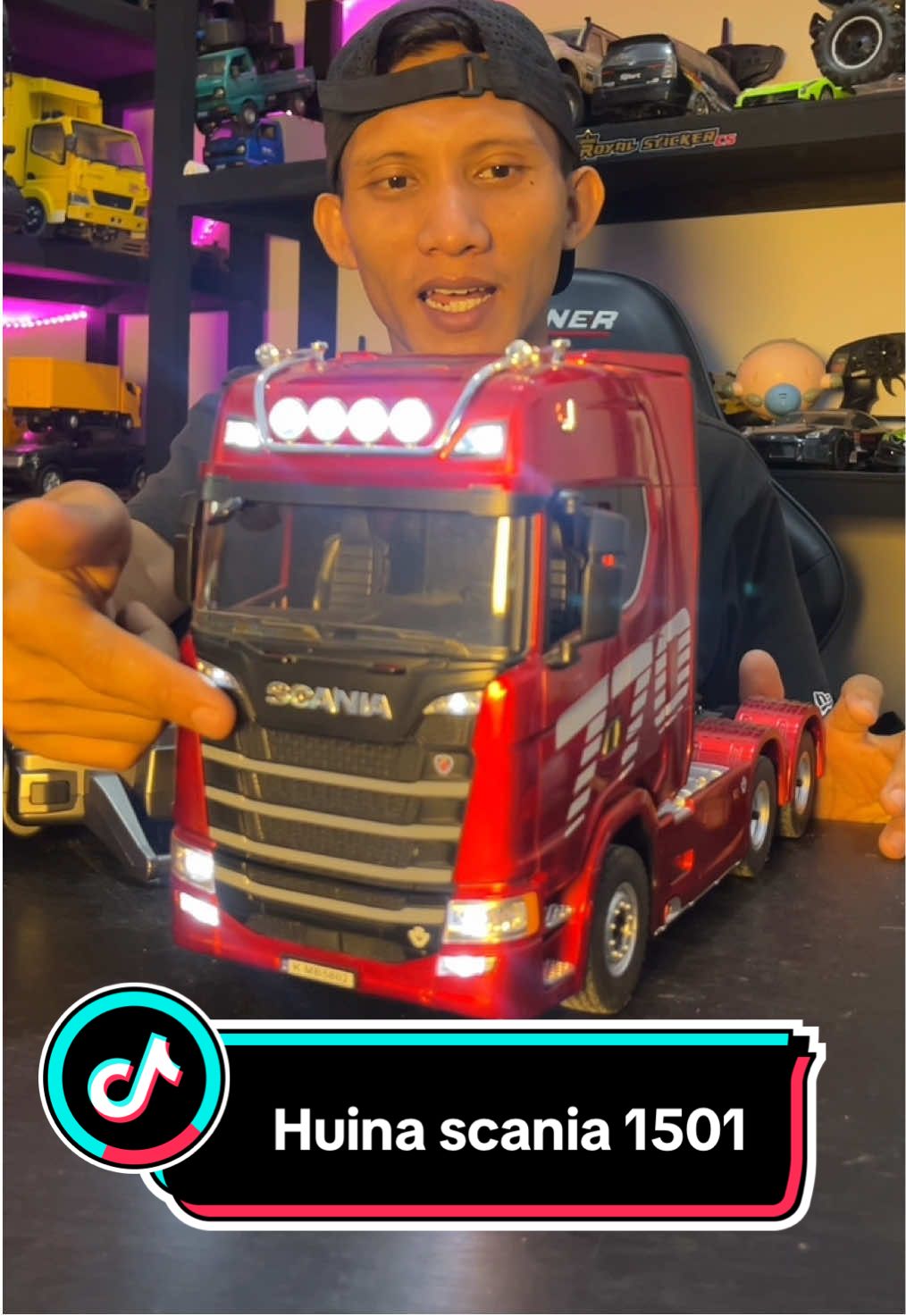 Rc truk trailer Huina Scania 1501 #rctruktrailer #rctruk #huina1501 #mobilremot #huinascania770s 