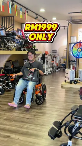 Rm1999 only! Kerusi roda elektrik Rm1999 sahaja 😱 Paling murah, tahan lasak sesuai untuk kegunaan harian #frescobike #electricwheelchair #kerusirodaelektrik 