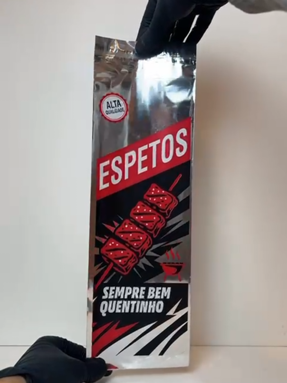 Embalagem Térmica Para Espetinho Churrasco  ótimo acabamento e um design incrível e inovador, com cola super resistente, Garanta já sua Embalagem conosco. #enviocerto #foryou #churrasco #espetinho 