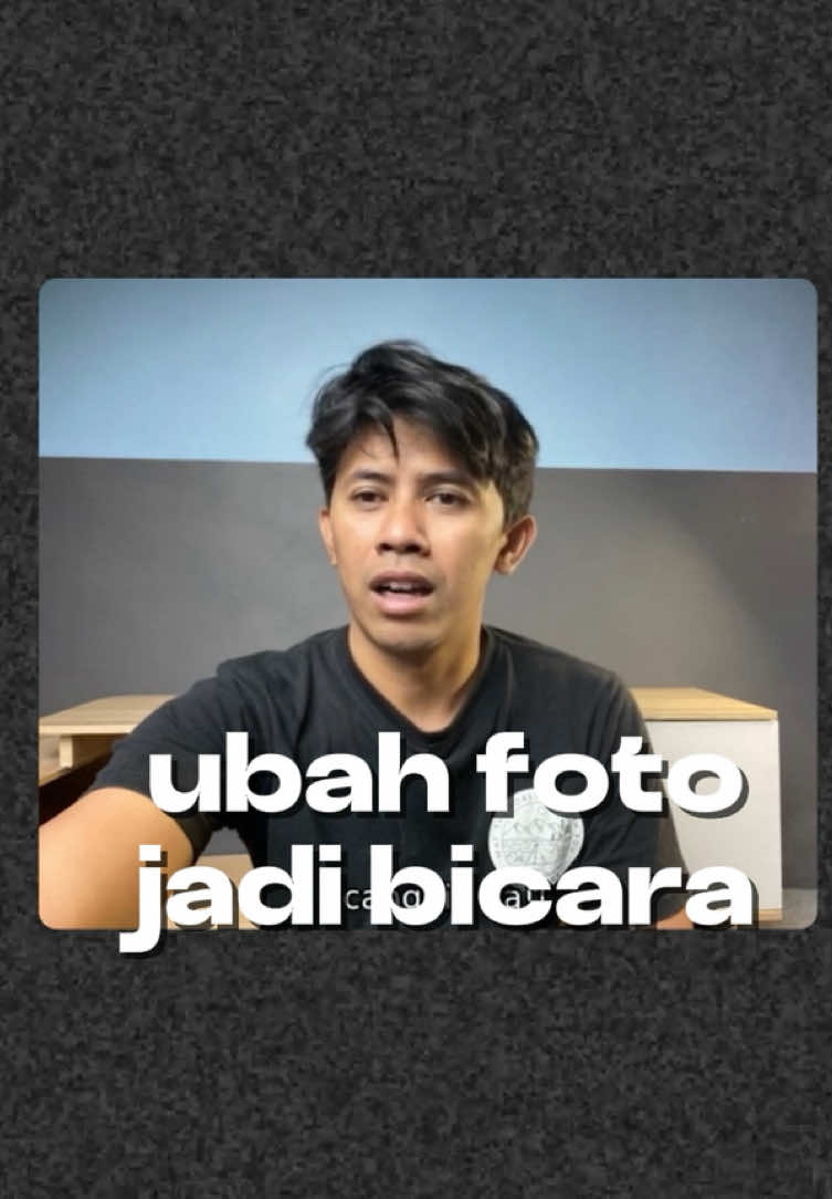 Foto Diam, Sekarang Bisa jadi bicara. Pakai ai #ai #kecerdasanbuatan 