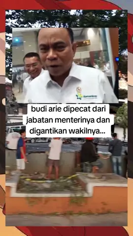 budi arie di berhentikan dari jabatannya...  #fyp #xyzbca 