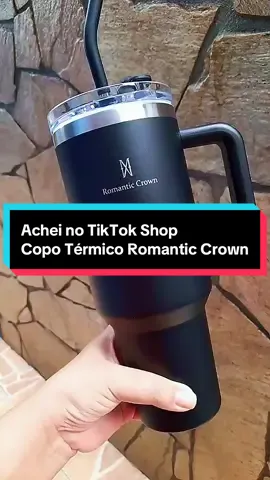 Copo Térmico Romantic Crown 1200ml em PROMOÇÃO relâmpago aqui no Tiktok #copotermico #garrafatermica #romanticcrown #tiktokshop 