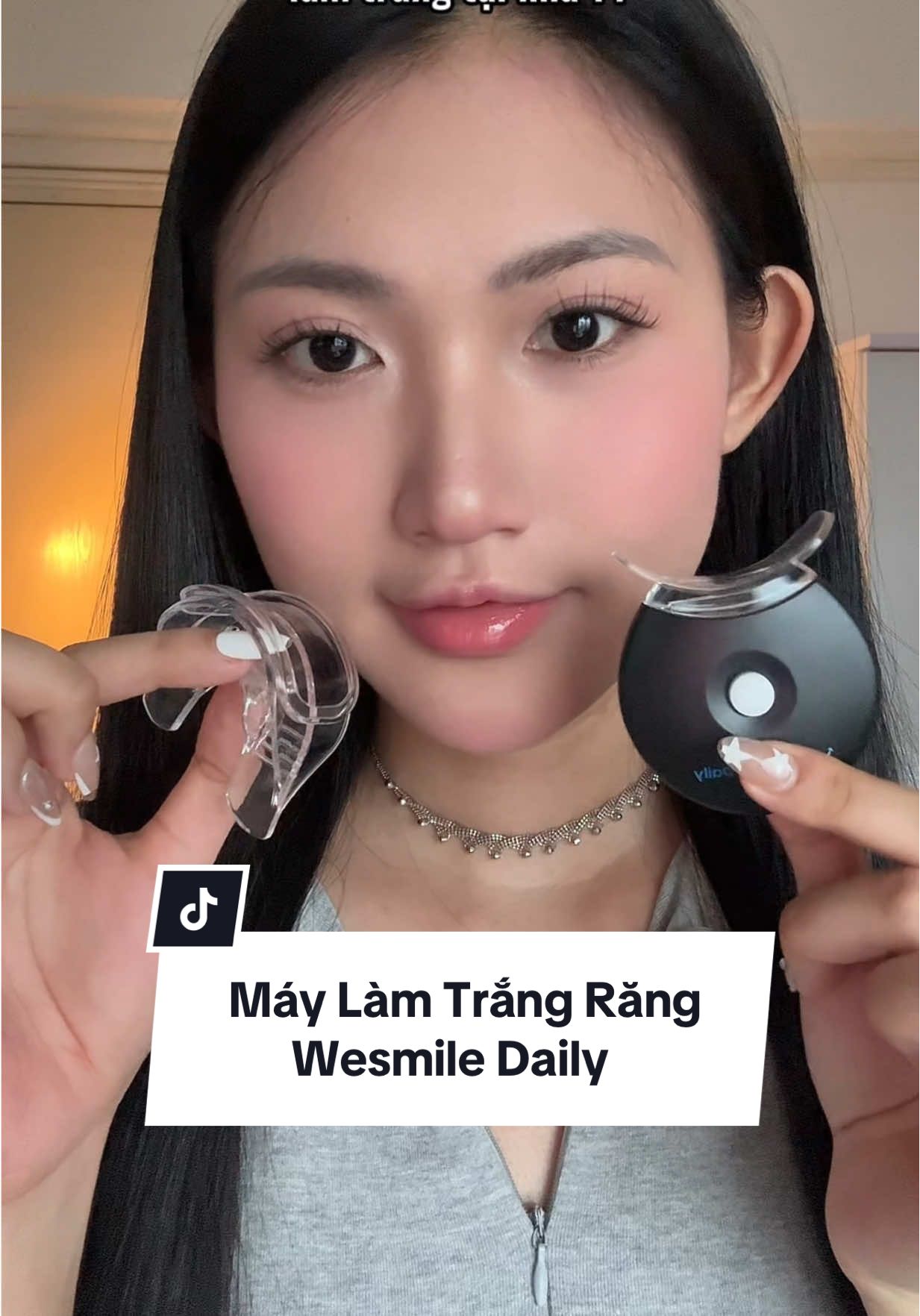 Làm trắng răng tại nhà vừa tiết kiệm chi phí, nhanh gọn, hiệu quả, lại không bị ê buốt thì chỉ có em máy wesmile daily này là ngon#trangrangwesmile #kitwesmile #trangrangtainha #maylamtrangrang #CapCut 
