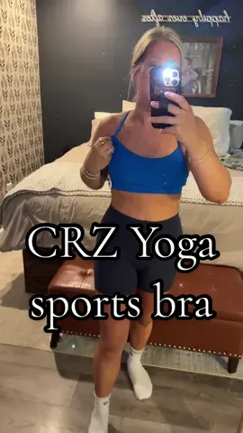 Supportive, comfy & actually cute 🙌✨ CRZ Yoga really nailed this sports bra! #CRZYoga #ActivewearTok #GymOOTD #AthleisureStyle #crzyogasportsbra 