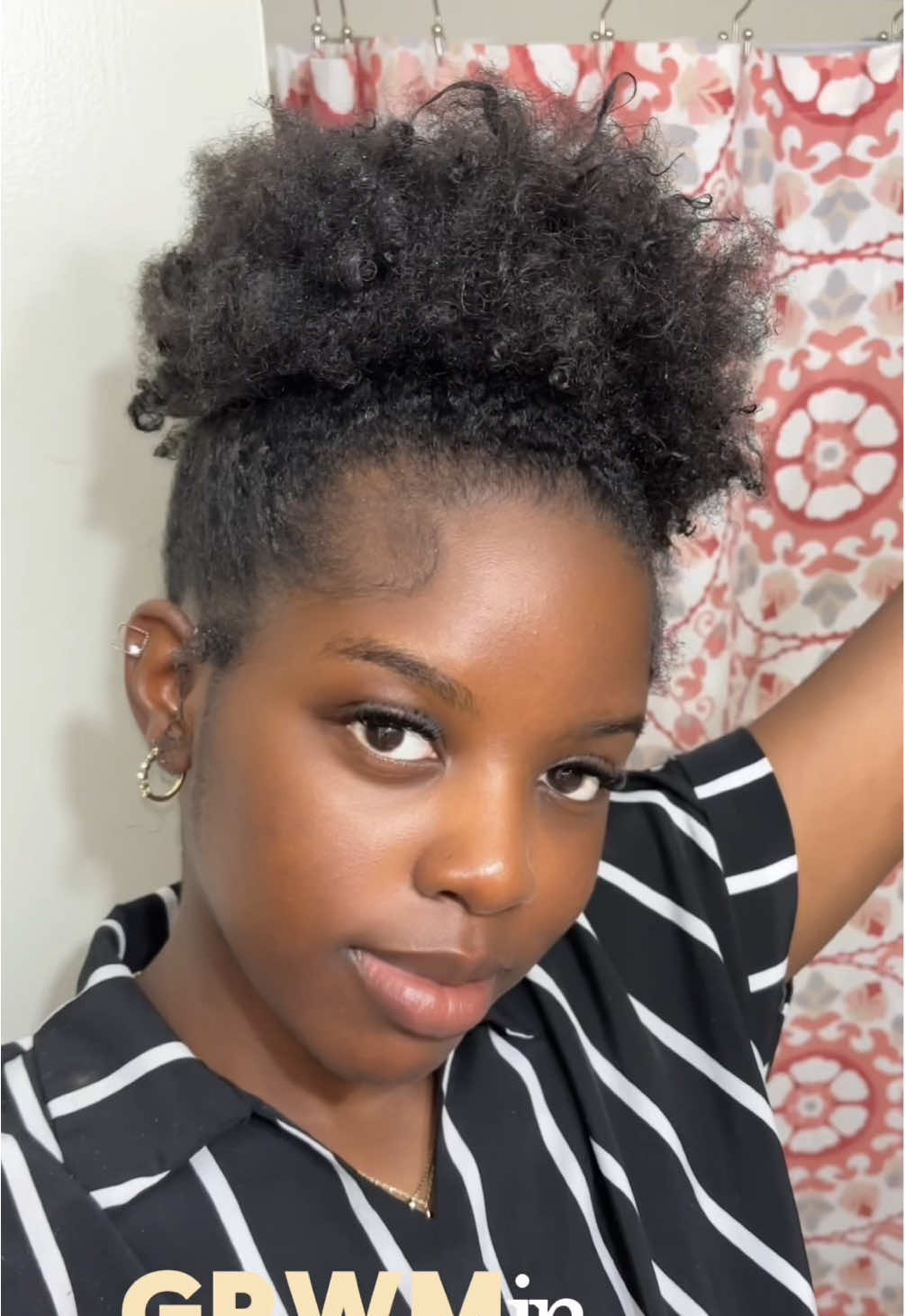 got bullied into wearing my real hair and i…. love it. i think 🙂  #fyp #trending #naturalhair #foryou 