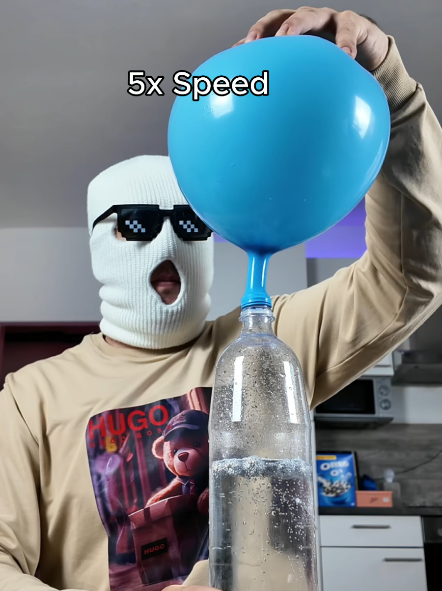 Homemade Hydrogen Balloon Experiment #Balloon #Experiment #fyp #DIY 