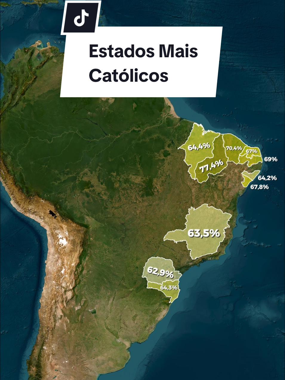 Os 10 Estados Mais Católicos do Brasil #estados #ibge #católicos #brasil 