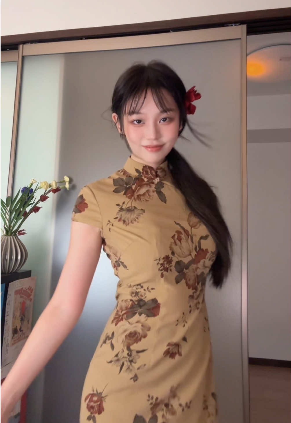 😋#cheongsam #yourgirl #fyp 