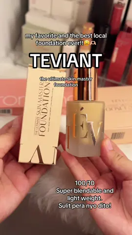 THEEEE BEST FOUNDATION MAKE UP FROM TEVIANT!! HIGHLY RECOMMENDED THIS LOCAL BRAND #teviant #affordablemakeup #fashion #foundation #viralvideo 