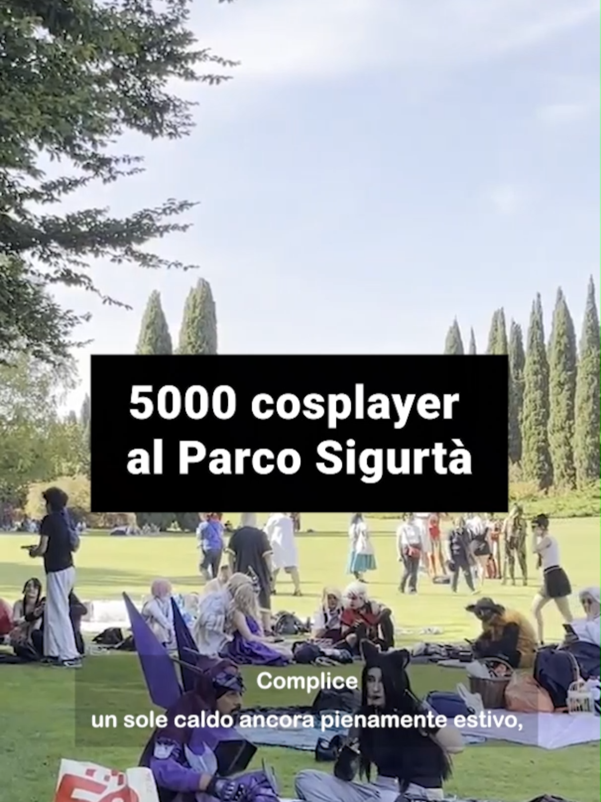 Edizione da record per l'annuale raduno dei cosplayer al Parco Giardino Sigurtà: oltre 5000 partecipanti! #cosplay #giardinosigurtà #verona #telearena
