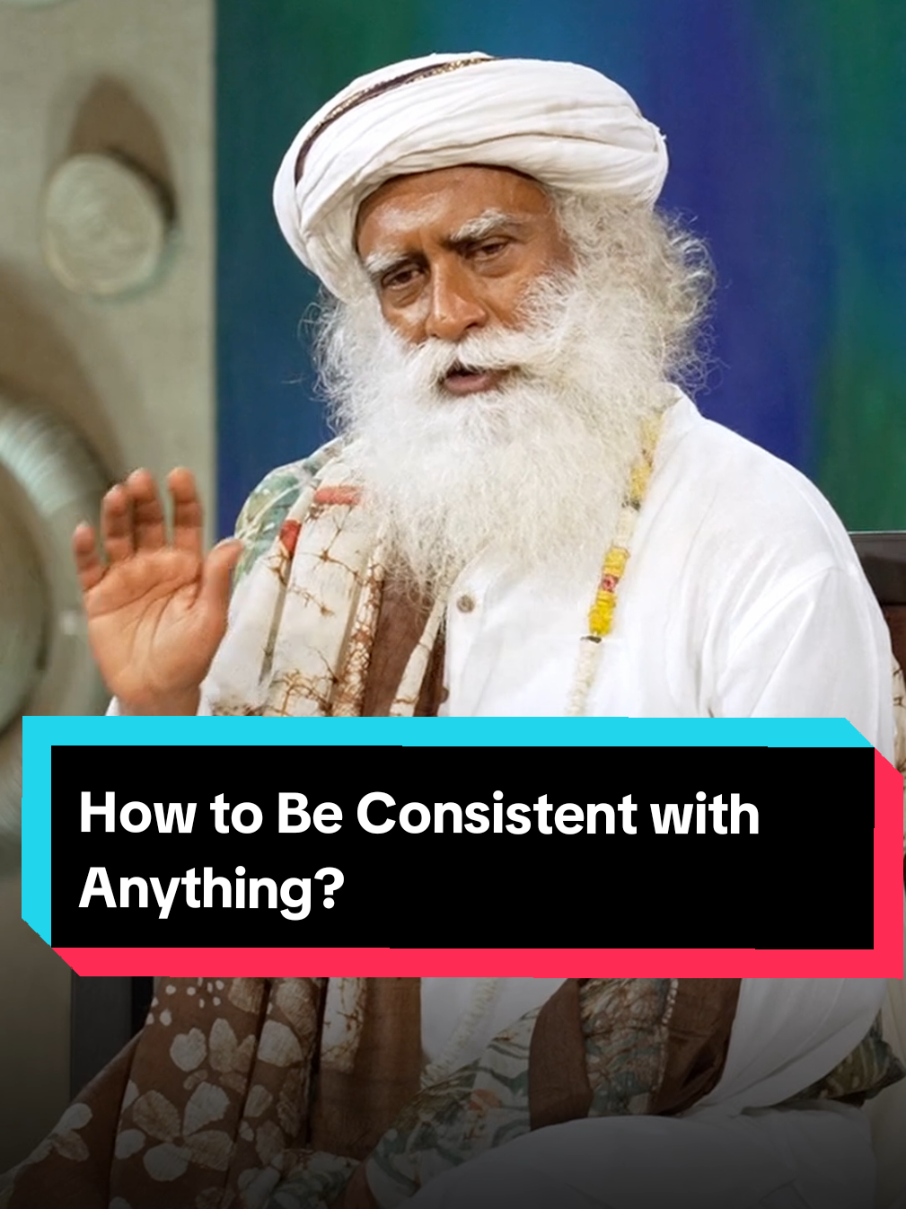 How to Be Consistent with Anything? Days come only one at a time, so there is only today to handle. Handle today wonderfully. You don't have to handle tomorrow because when it comes, it will be today. - Sg #Sadhguru #Wisdom #FYP #Consistency #Today 