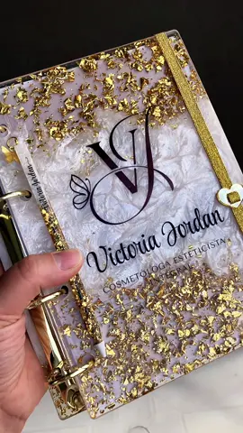 Que luxo essa agenda personalizada ✨ #resin #agenda #foryou #personality #tiktok 