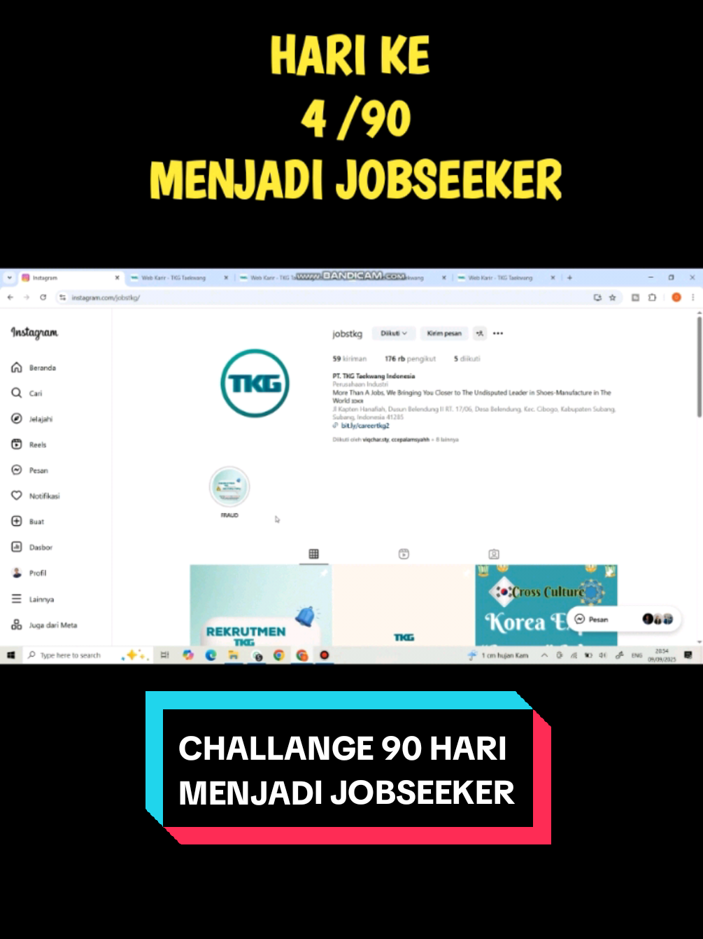 Hi Jobseeker Ini adalah hari ke 4 gua trial menjadi Jobseeker Di hari ke 4 ini gua mencoba apply ke PT. TKG Taekwang Indonesia lewat website resmi mereka Untuk tutorial lengkap nya ada di channel Youtube kita ya! #jobseeker #lowongankerja #loker #viral 