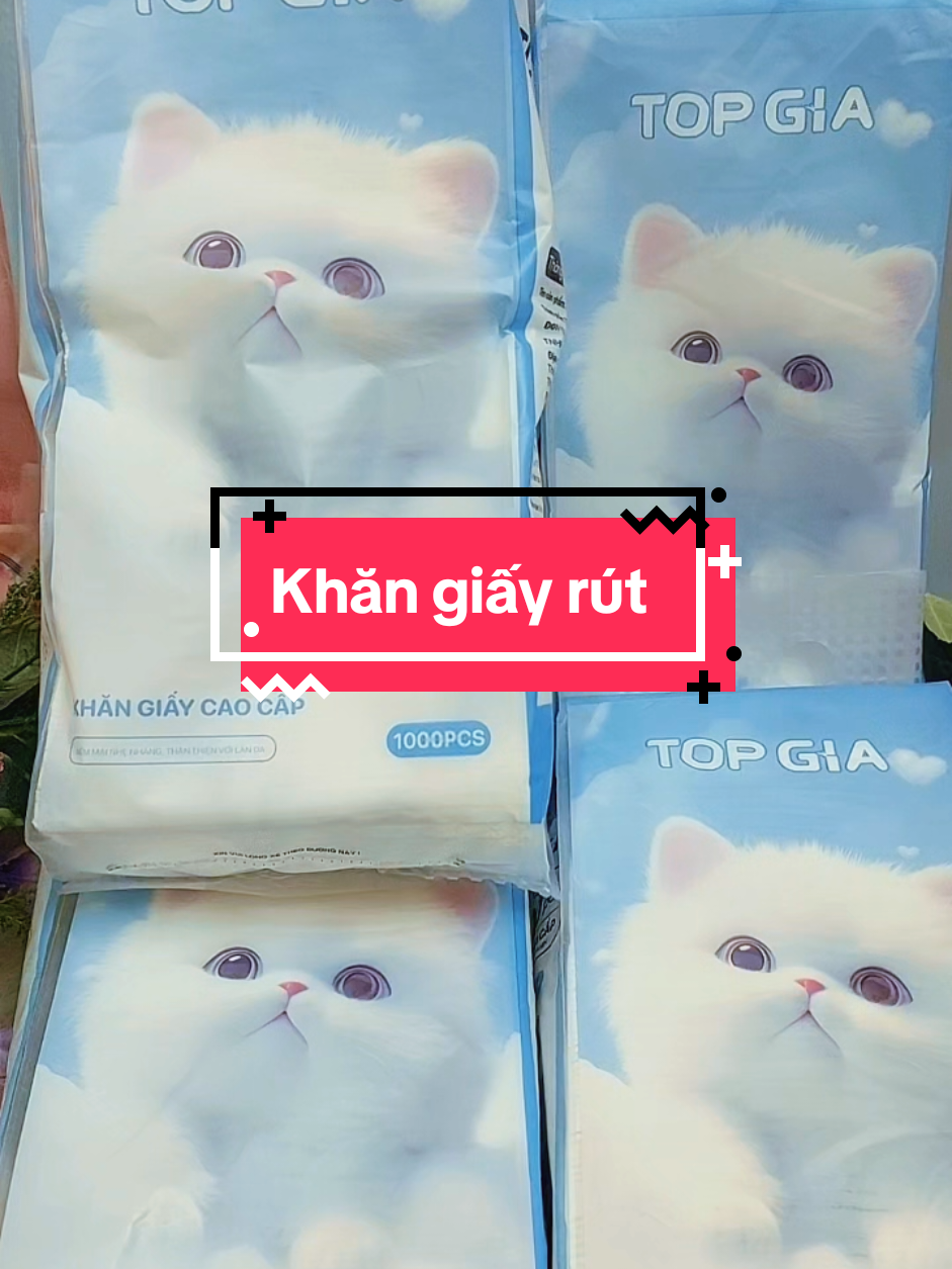 Khăn giấy rút Top Gia 10 bịch mỗi bịch 1000 tờ #giaytopgia #giayruttreotuong 