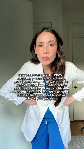 Questioning all my life choices... 🧐 Real talk: your skin is your largest organ, so be mindful of who you're taking advice from. Hot take: I love when people question healthcare professionals. We SHOULD be asking questions, especially when chronic illness rates are rising and so much money is being poured into a broken sick-care system. But there’s a difference between healthy skepticism and spreading misinformation with no evidence to back it up. We went to medical school so you didn’t have to. 😎 Now tell me, what’s the most questionable skincare advice you’ve seen lately? Spill the tea below ⬇️