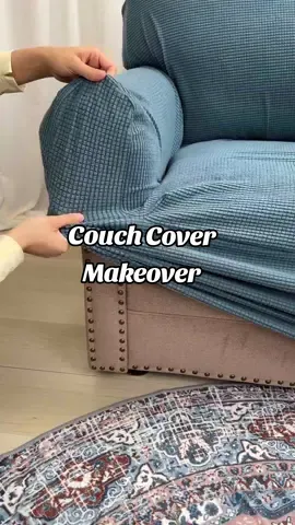 Transform your couch in minutes!  #couchcover #sofacover #couchmakeover #sofacleaning #livingroom 