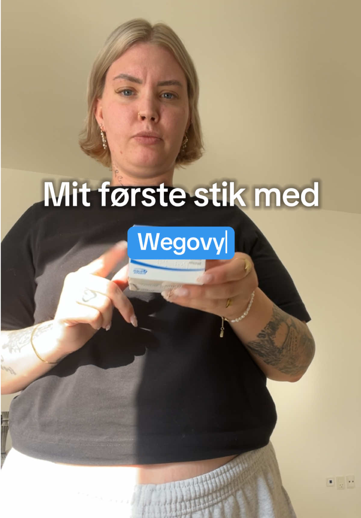 Del 1: Mit første stik med wegovy 🥰 #wegovy #wegovyweightloss #foryou #dansktiktok #fyp 