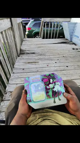 Abriendo Pokemon TCG: Paldea Partners Meowscarada EX Tin.  Pokémon Trading Card Game. #pokémon #tcg #pokemoncards #tcgcollector #fyp