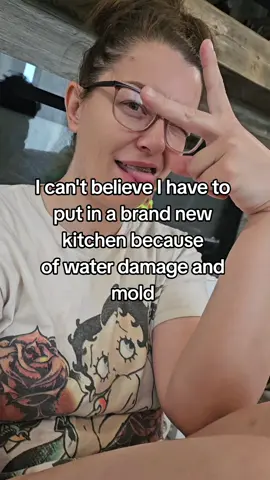 Is the timing bad? Yes. But man, I have hated this kitchen since we moved in here so blessing in disguise I guess. #kitchen #kitchengut #gutremodel #remodel #homeremodel #kitchenremodel #kitchenrenovation #kitchenreno #renovation #reno #mold #waterdamage #moldremoval #moldremediation #water 