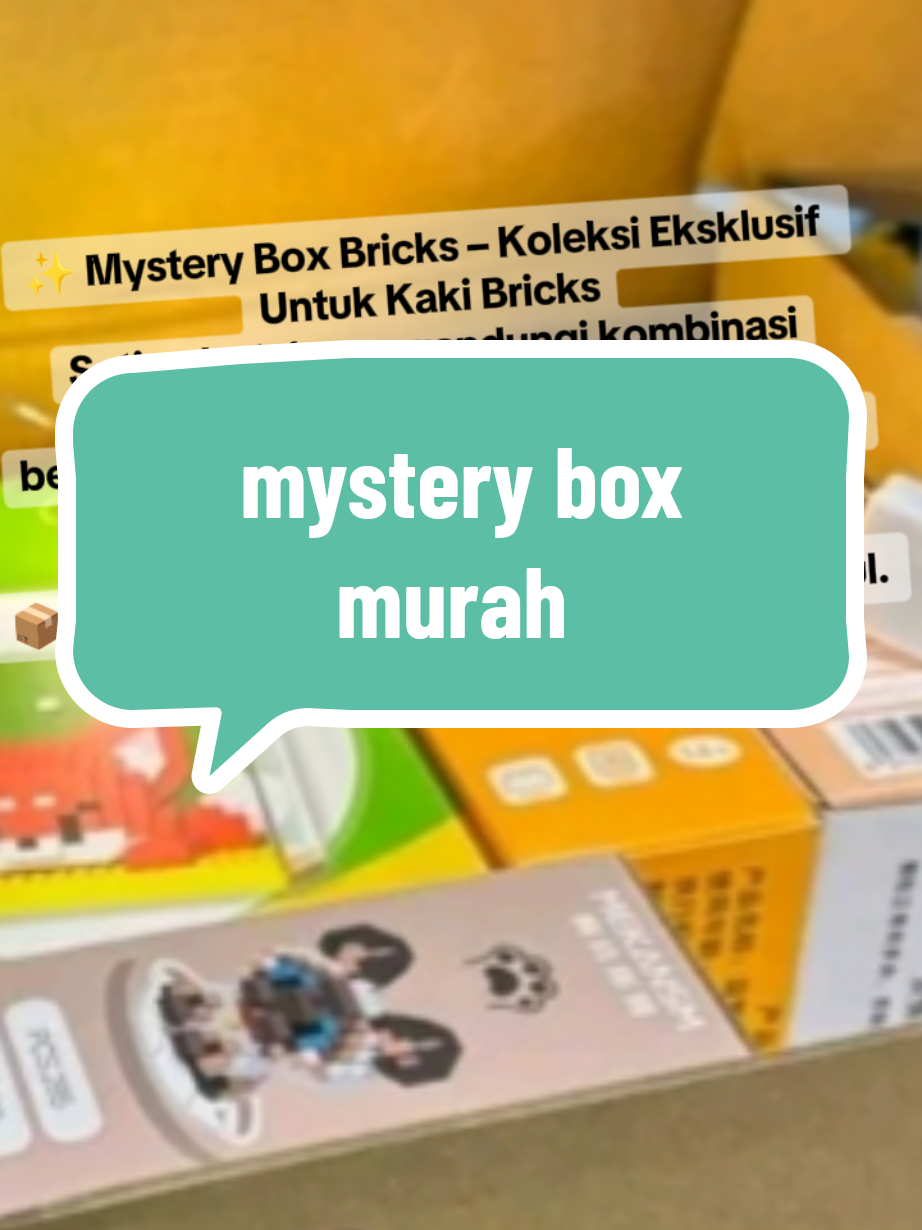✨ Mystery Box Bricks – Koleksi Eksklusif Untuk Kaki Bricks Setiap kotak mengandungi kombinasi unik bricks yang bernilai lebih tinggi daripada harga sebenar. 💡 Koleksi rare & limited edition menanti dalam setiap kotak misteri. 📦 Terhad untuk peminat tegar & pengumpul. #legomurah #mysterybox #viraltiktok #fyppppppppppppppppppppppp #fypシ゚🖤tiktok☆♡🦋myvideo 
