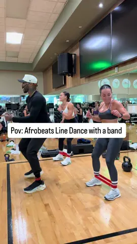 Comment if this is your vibe? Come find your tribe! Your turn: Step Right then Left forward Step Right then Left back 2 steps to the Right 2 steps to the Left Repeat x4 Low band jacks in between or freestyle Enjoy! 🕺🏾💃🏽🤩 #motivation #afrobeats #linedance #GymTok #coach 