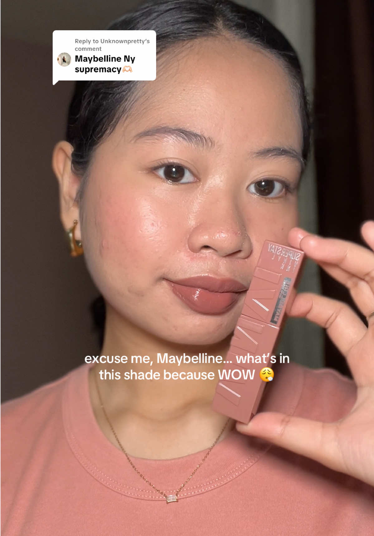 Replying to @Unknownpretty check out the new vinyl ink shade 'kiss of oolong'🧋 get it asap cuz it won’t be here for long!  #longlastinglipstick #everydaylipstick #transferprooflipstick #imhelaena #MaybellinePH @Maybelline New York PH 