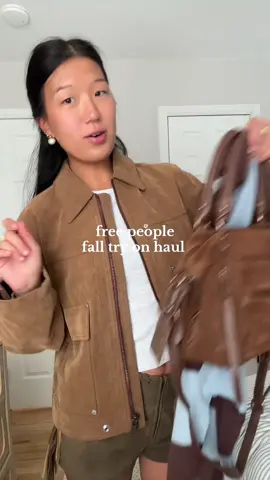 loving a @Free People suede outfit for fall!!! 🤎🍂 #freepeople #tryon #fallfashion #falloutfits 