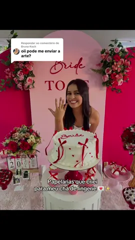 Respondendo a @Bruna Koch | #chadelingerie #despedidadesolteira #bride #papelaria #fyp 