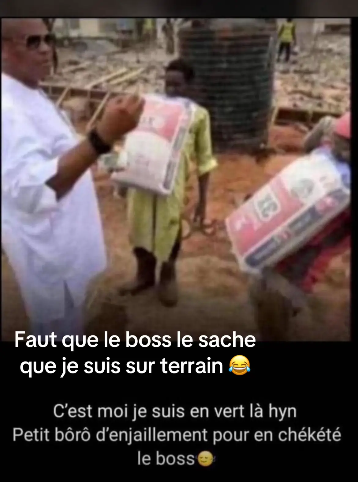 Le boss est sur terrain aujourd’hui 😂😂#humor #mood #cotedivoire🇨🇮 @LE DJOU🤡👺 @TAZEBOY #bading 
