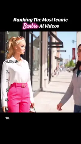 Ranking The Most Iconic Ai Barbie Videos • #ai #aigenerated #barbie 