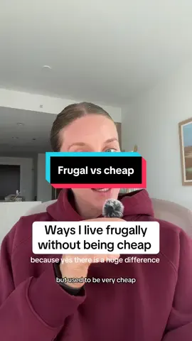 Living frugally vs being cheap 