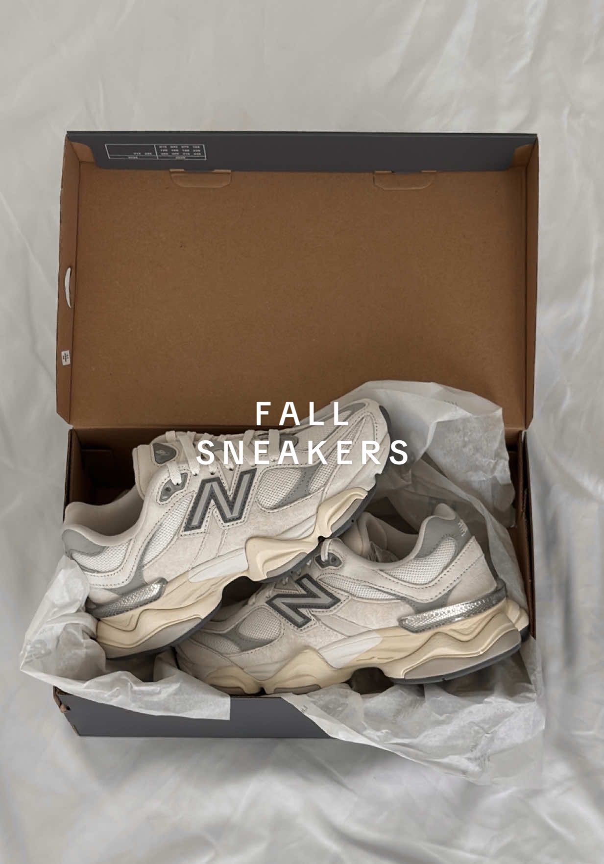 added to my shopmy👟🤍🍂 these colors are perfect for a fall sneakers that will match everything!! #newbalance #fallsneakers #asmrunboxing #tiktokmademebuyit 