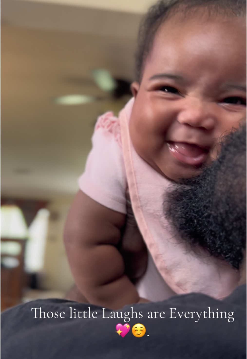 Angel of Mine 💖 Those laughs are music to my ears 😊 #daddiesgirl #daddysgirl #babyfever #fyp #viral #babyshower #giggles 