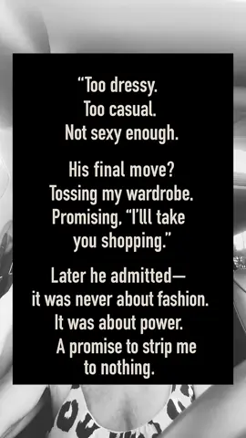 It was never about clothes. It was never about style. Every inspection, every critique, every promise—just another move in the game of control. The goal was never fashion. It was power.#LanguageLearning #fyp #dv #trauma #narcissist 