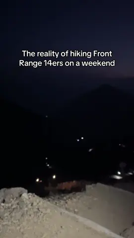 Holy headlamps 😅😅 there were also probably 20ish people ahead of us as well #colorado14ers #hikecolorado #girlswhohike #outdoorsy #hikingadventures 