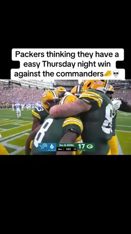 As a commanders fan… I approve. Thursday night gonna be a classic. #nfl #thursdaynightfootball #fyp #commaders #packers
