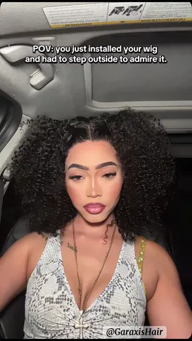 Stepped outside just to let the night lights show off this flawless lace ✨🔥  #garaxishair #wighair #blackgirlhair #blackwomenhair #kinkycurlywig