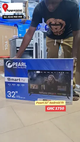Pearl 32 inch smart Android TV cool price - GHc 1,750 #foryou #television #smarttv #androidtv #entertainment 