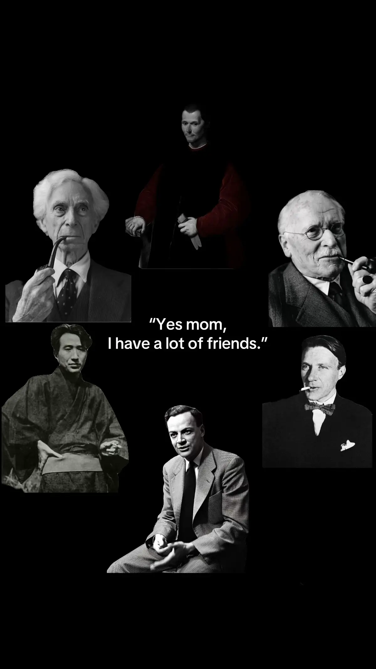 I still have a lot in my mind to post about. It’s both about chess and literature but, I’ve got some problems with my health. I hope everything will get better and I will continue to come up with new creative ideas. Stay healthy everyone. #machiavelli #carlgustavjung #russel #richardfeynman #osamudazai 